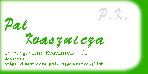 pal kvasznicza business card